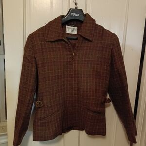 Verno Women's Brown Plaid Blazer